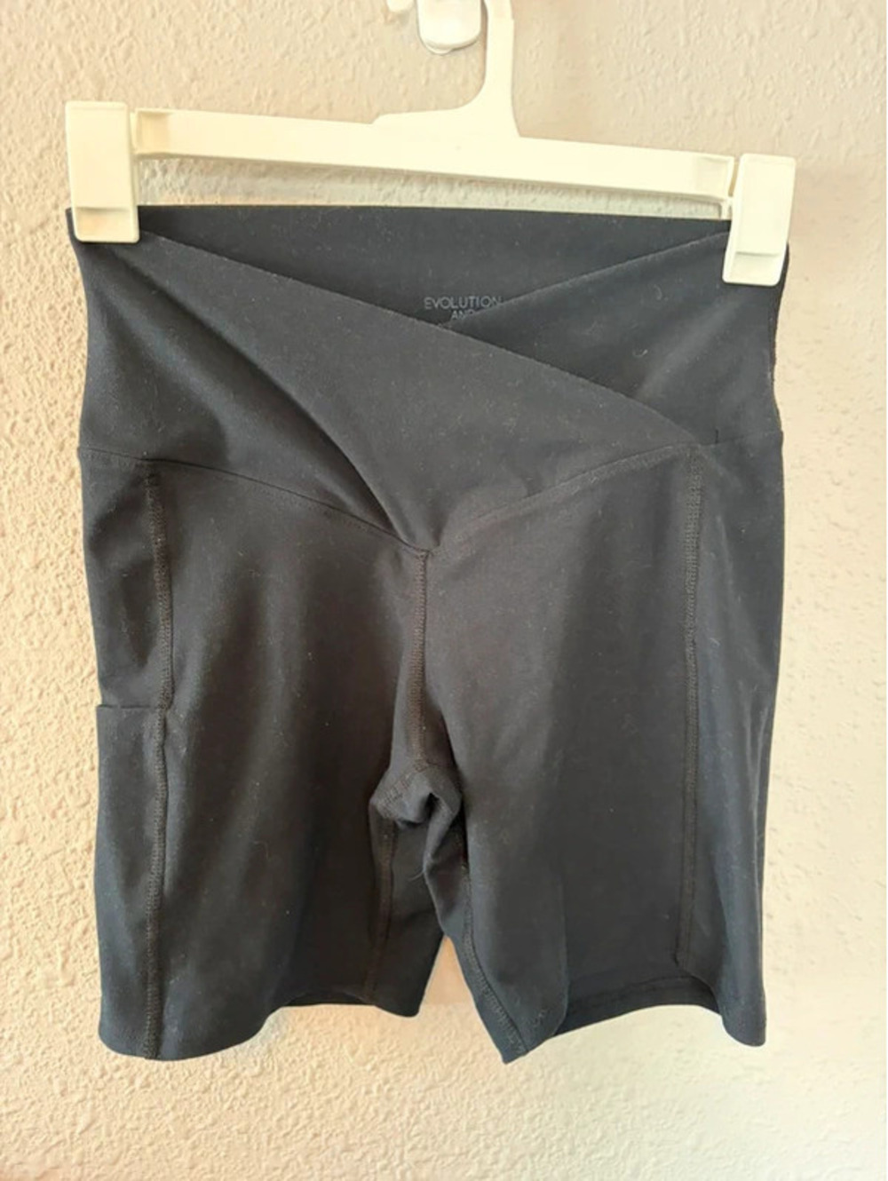 Evolution and Creation black biker shorts size